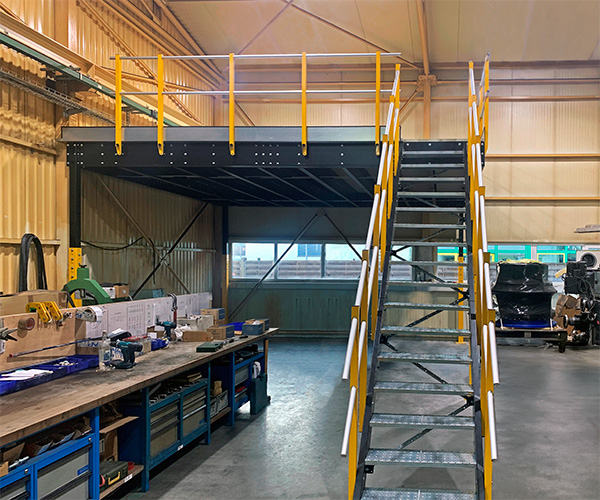 mezzanine trade fair stand