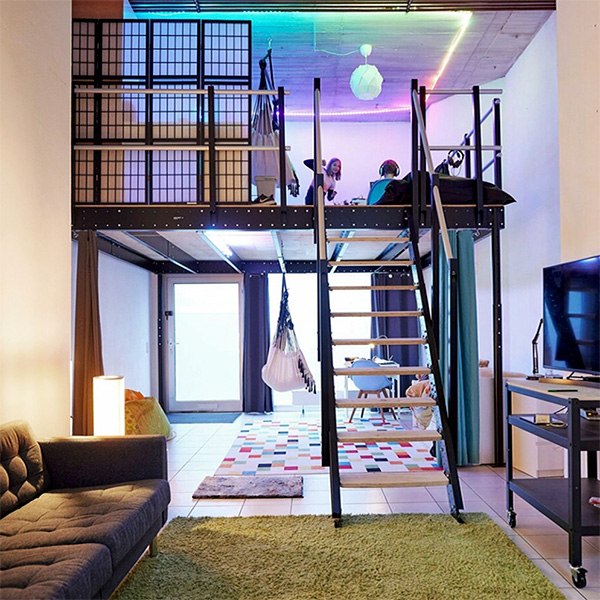 living room mezzanine